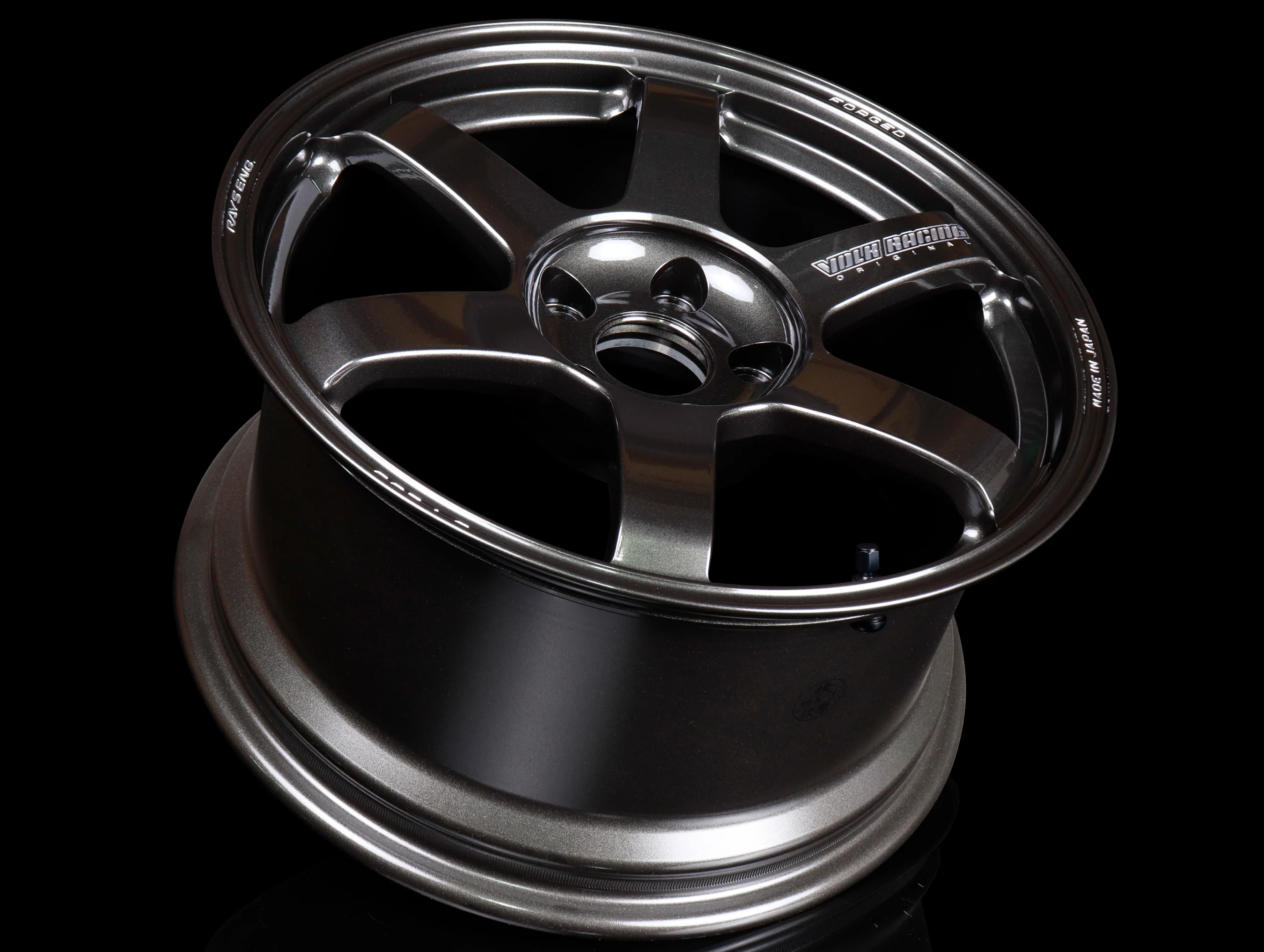 Volk Racing TE37 Saga S-Plus Wheels - Diamond Dark Gunmetal / 17x9 / 5x114.3 / +40 - Image 3