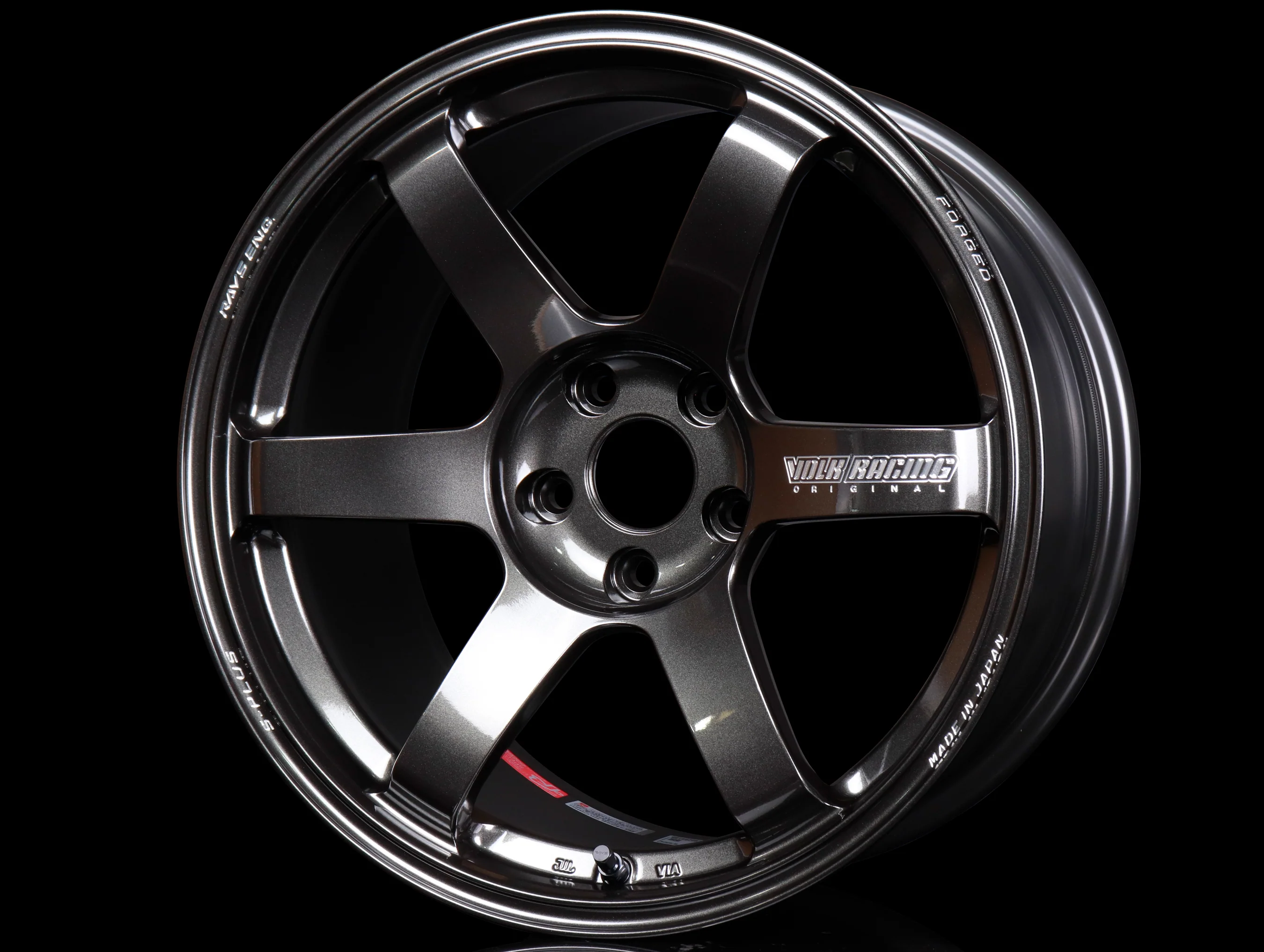 Volk Racing TE37 Saga S-Plus Wheels - Diamond Dark Gunmetal / 18x9.5 / 5x114 - Image 2