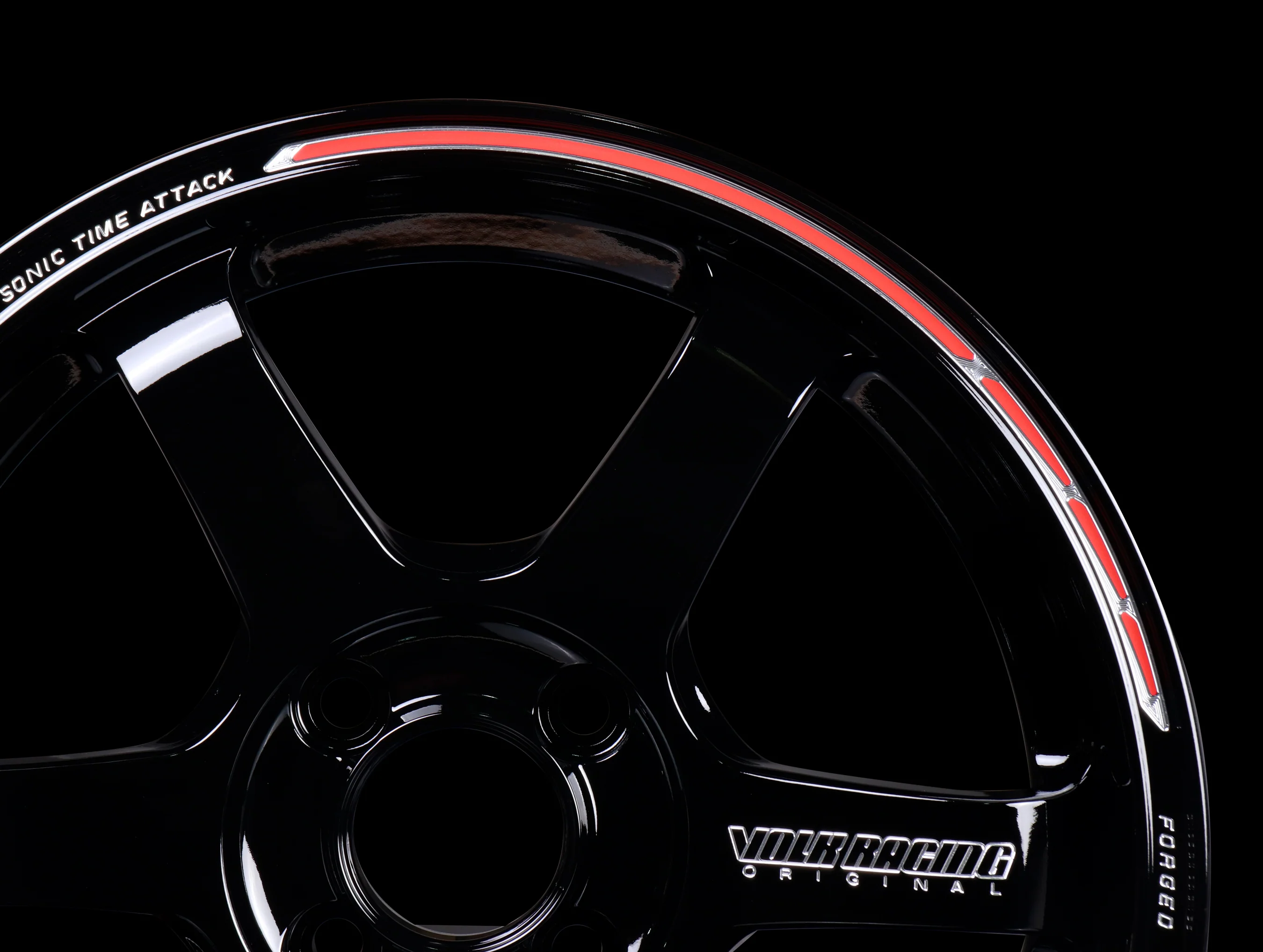 Volk Racing TE37 Sonic Time Attack Edition Wheels - Gloss Black 15x7 / 4x100 - Image 7