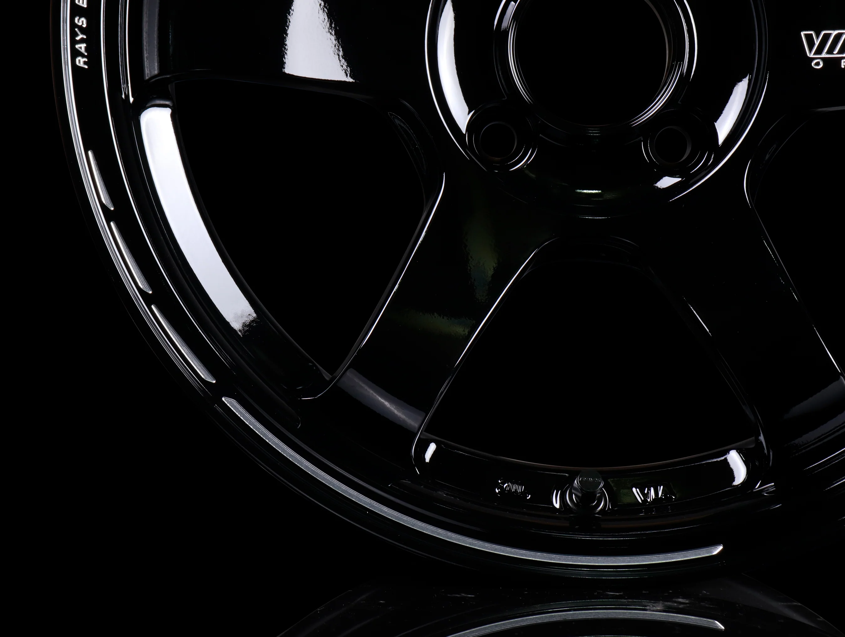 Volk Racing TE37 Sonic Time Attack Edition Wheels - Gloss Black 15x7 / 4x100 - Image 8