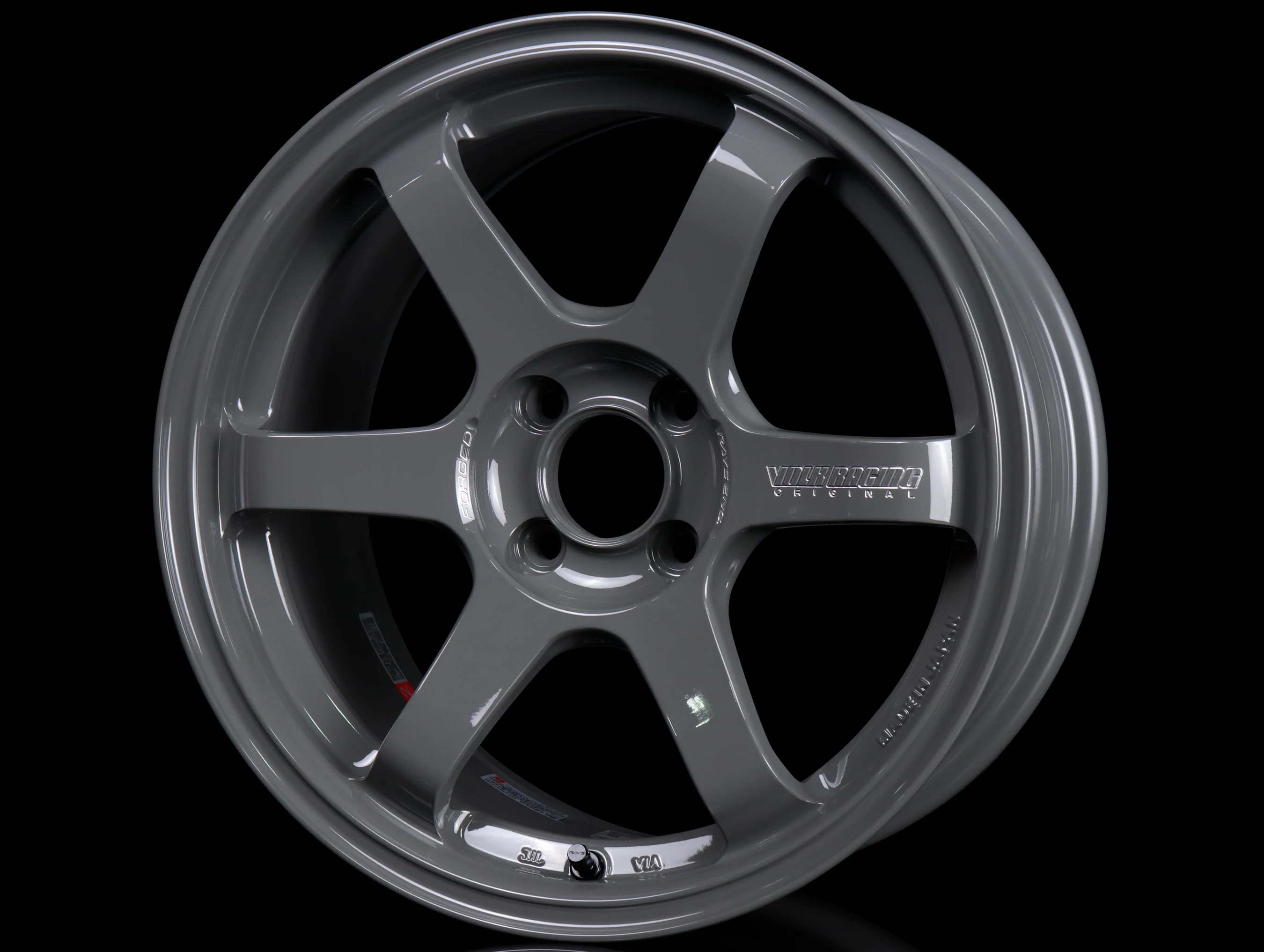Volk Racing TE37 Sonic Wheels - Arms Gray 16x8 / 4x100 / +35 - Image 2