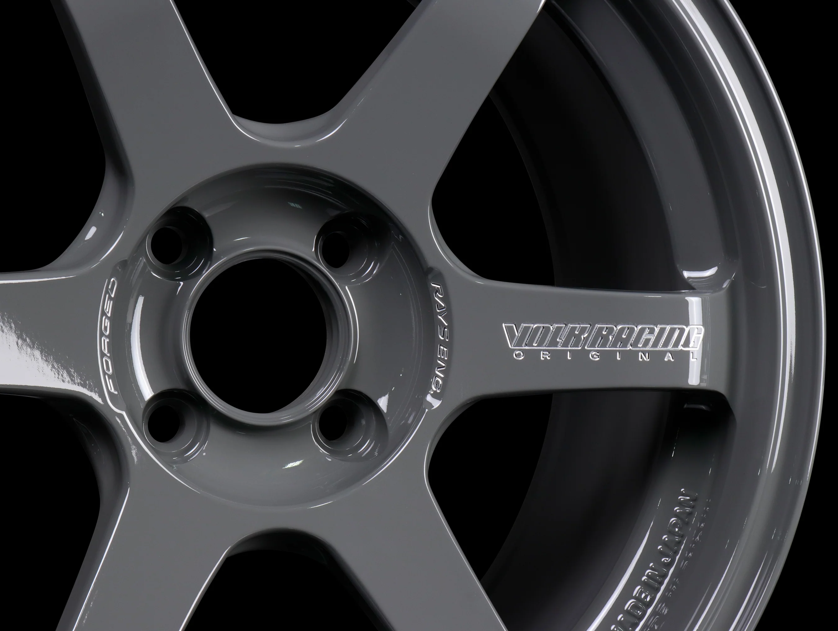 Volk Racing TE37 Sonic Wheels - Arms Gray 16x8 / 4x100 / +35 - Image 4