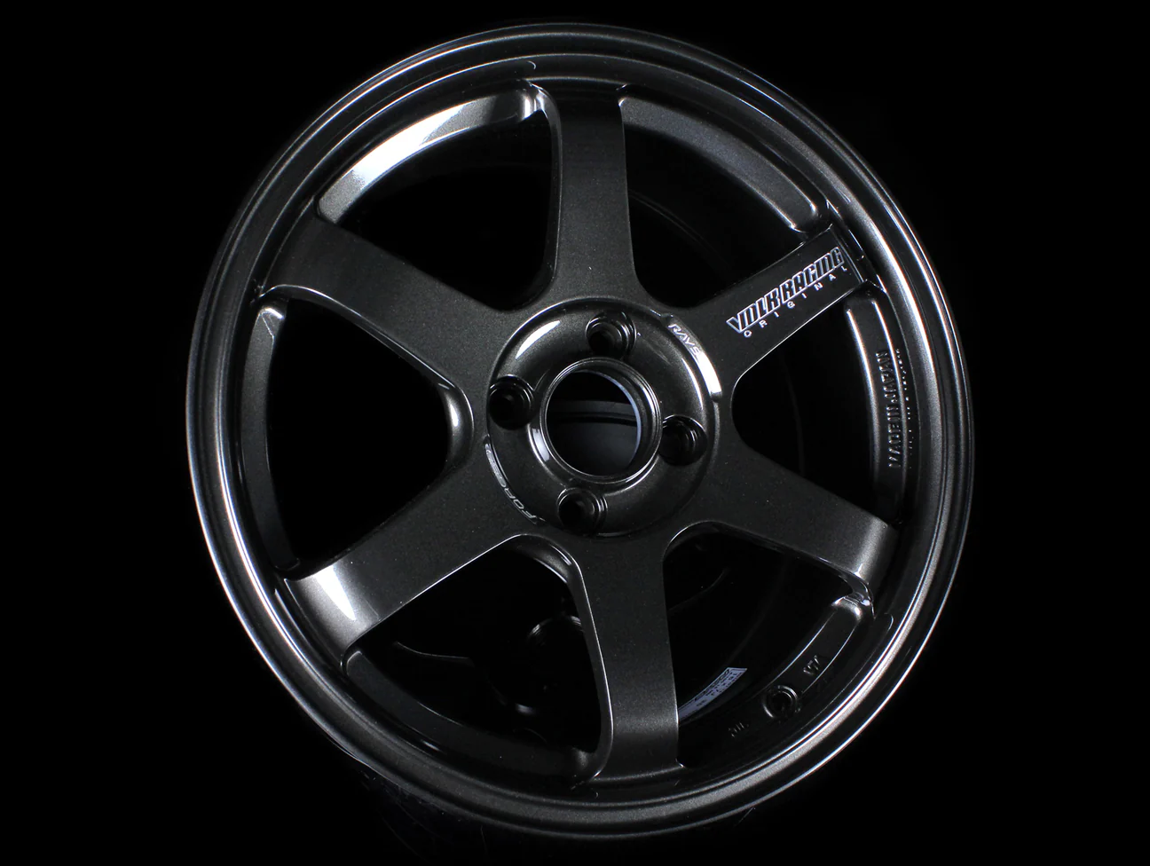Volk Racing TE37 Sonic Wheels - Diamond Dark Gunmetal 16x8 / 4x100 / +25 - Image 4