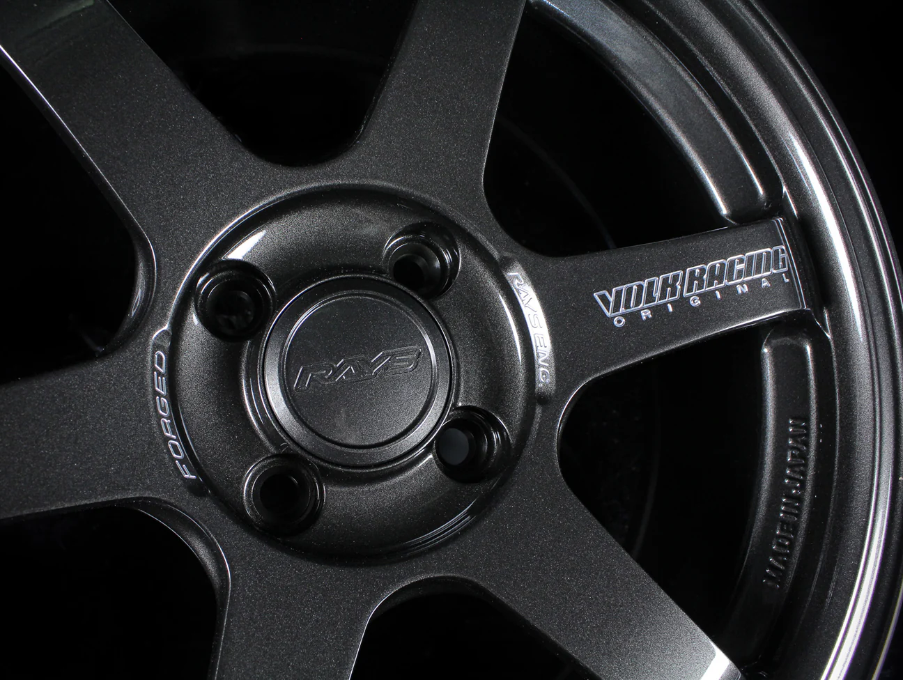 Volk Racing TE37 Sonic Wheels - Diamond Dark Gunmetal 16x8 / 4x100 / +25 - Image 5