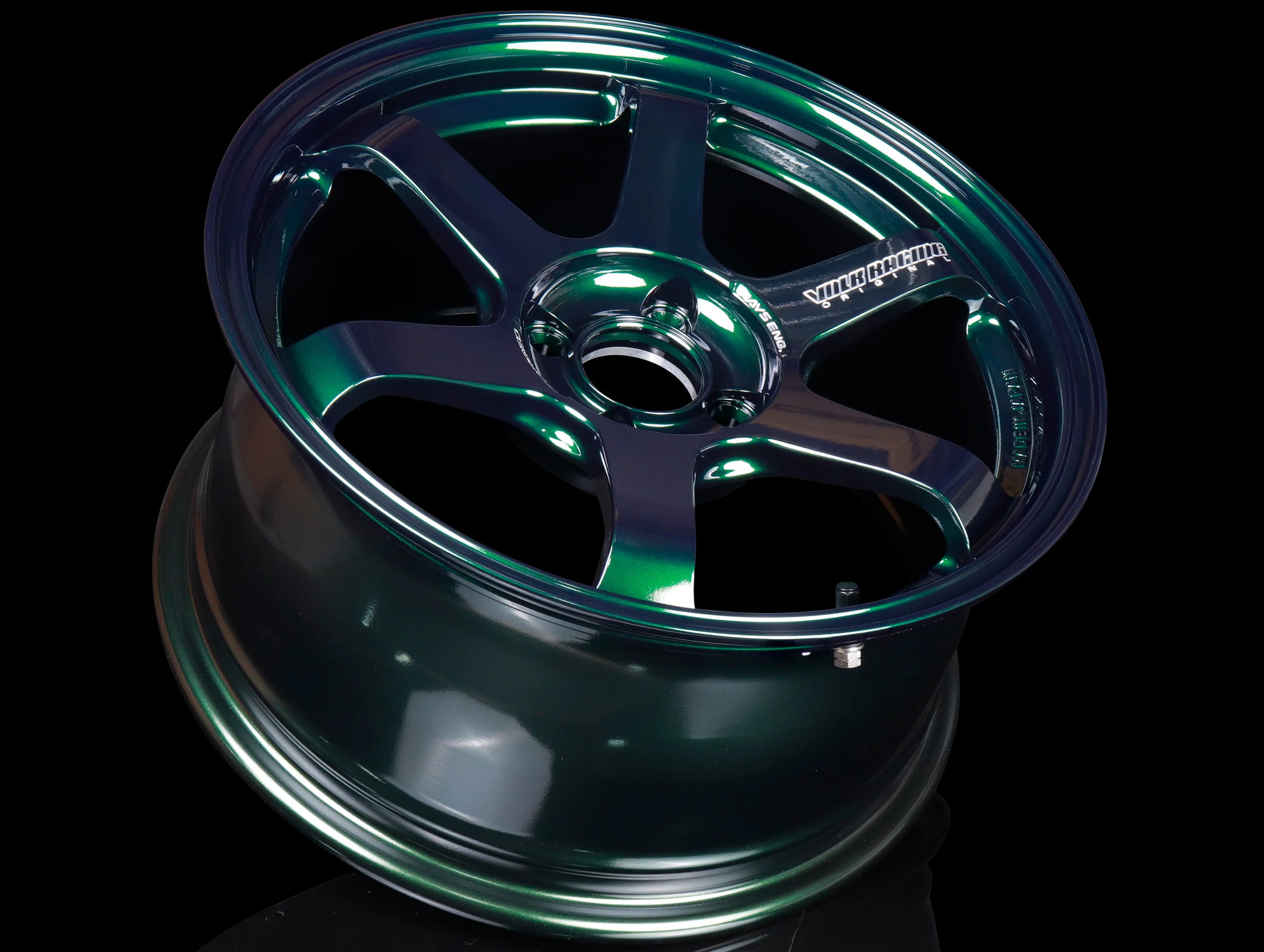 Volk Racing TE37 Sonic Wheels - Racing Green 16x8 / 4x100 / +35 - Image 3