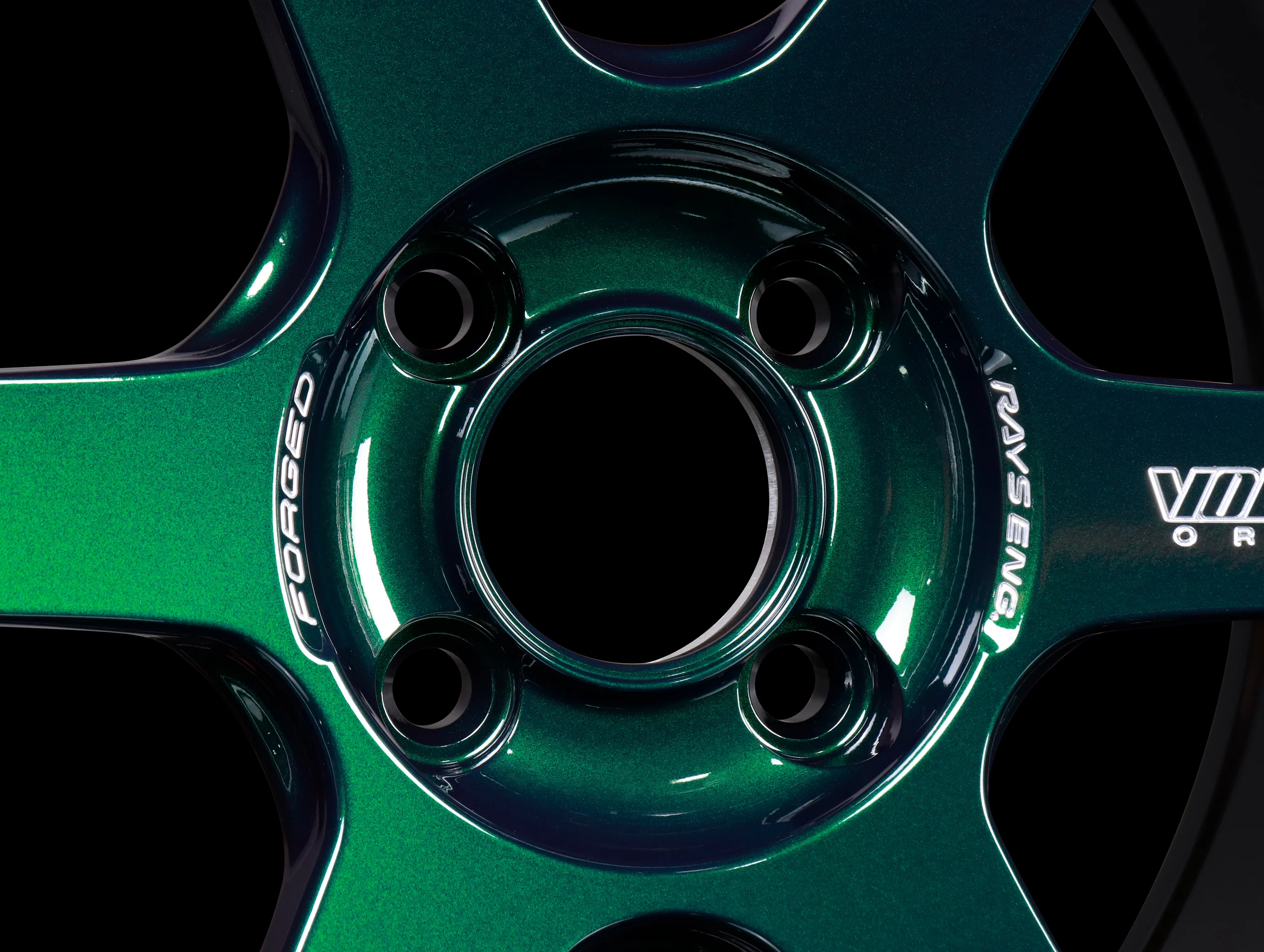 Volk Racing TE37 Sonic Wheels - Racing Green 16x8 / 4x100 / +35 - Image 4