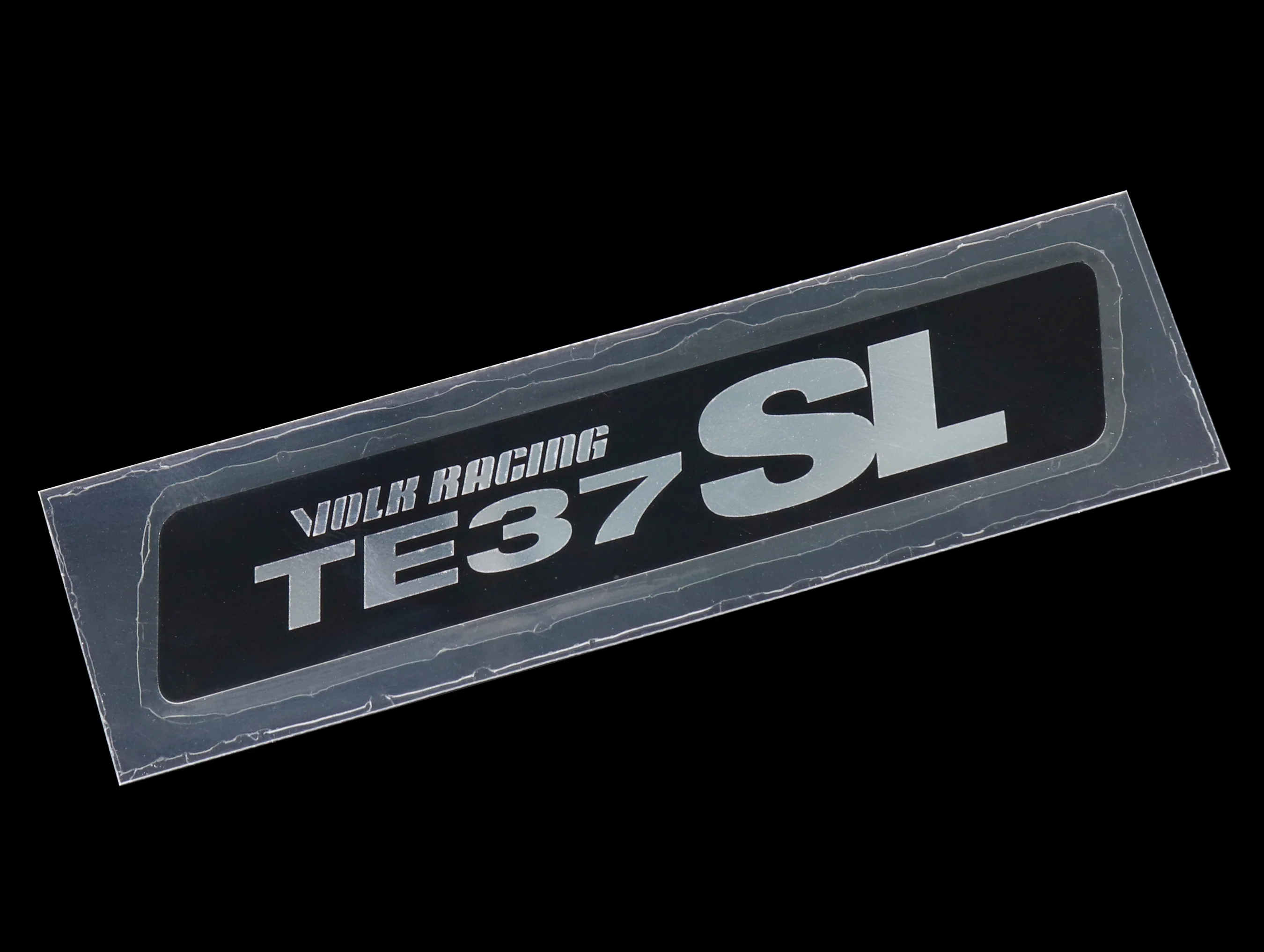 Volk Racing TE37SL Replacement Lip Sticker - Metal Black - Image 2