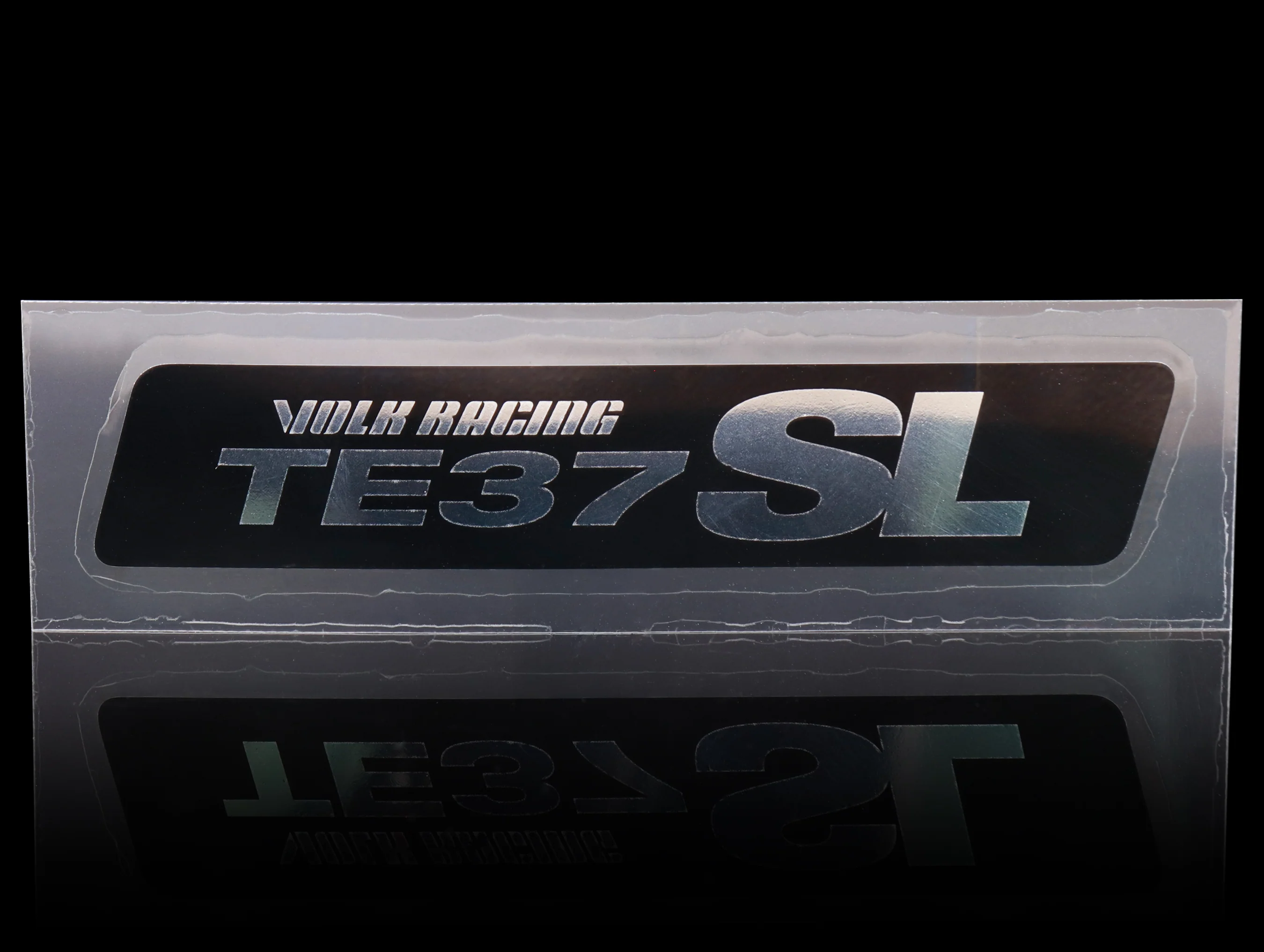 Volk Racing TE37SL Replacement Lip Sticker - Metal Black - Image 3