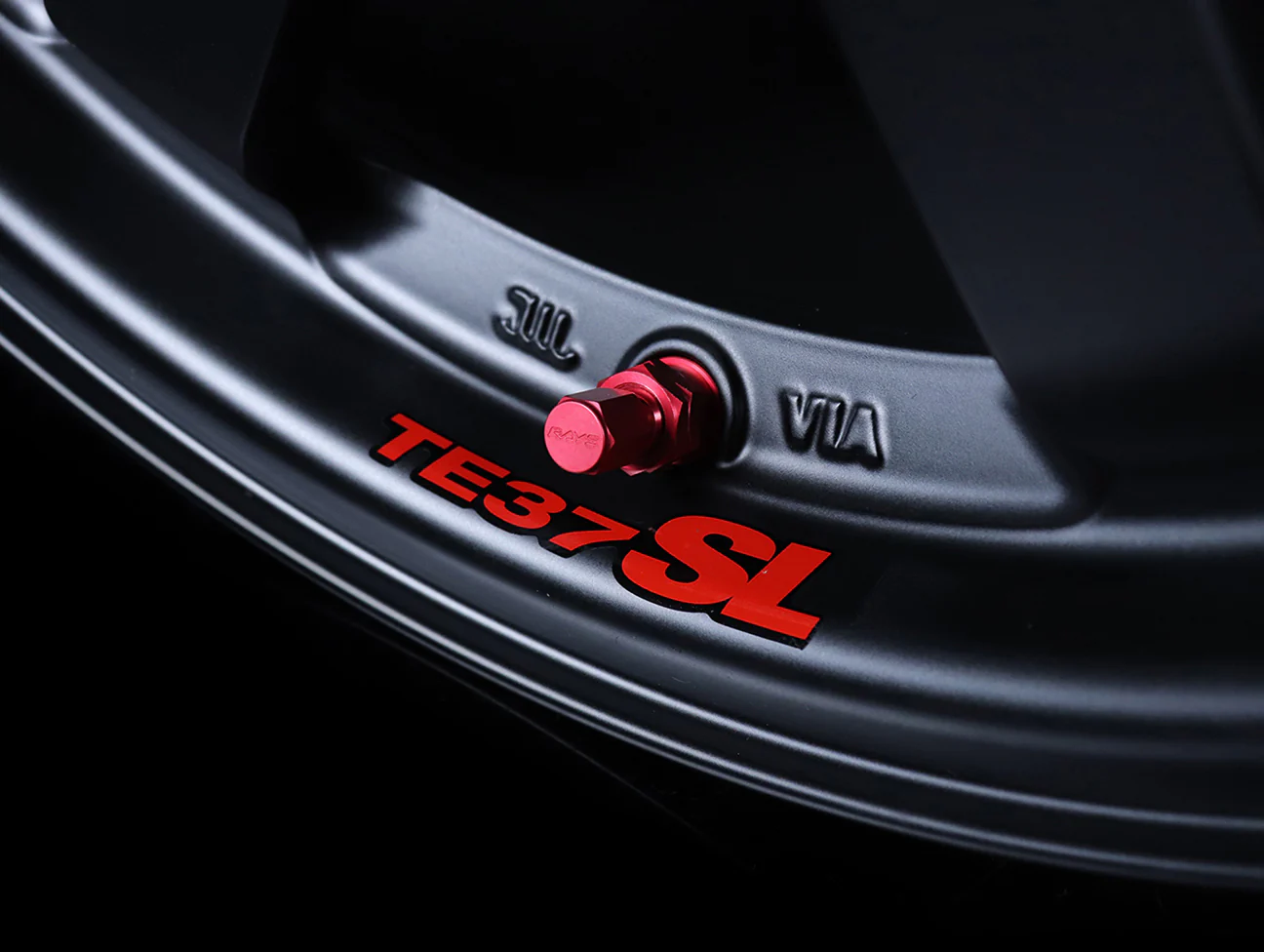 Volk Racing TE37SL Super Lap Edition - Flat Black 15x8.0 / 4x100 - Image 4