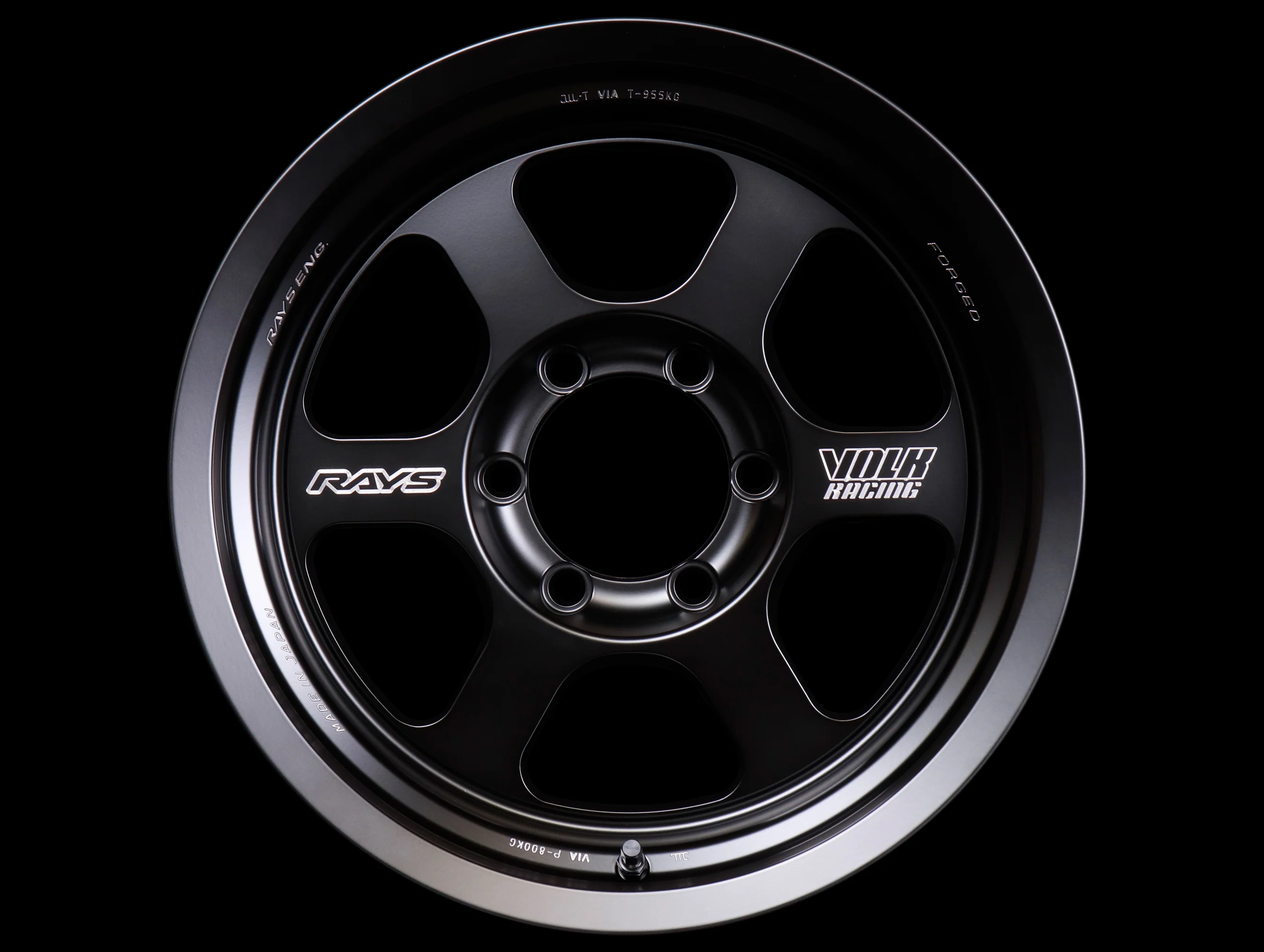 Volk Racing TE37XT Black Shadow Wheels - 17x8.5 / 6x139 / -10