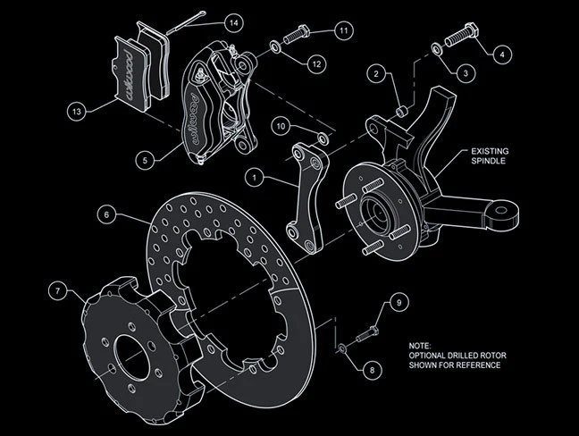 Wilwood FDL4 Front Drag Brake Kit - Honda/Acura - Image 11