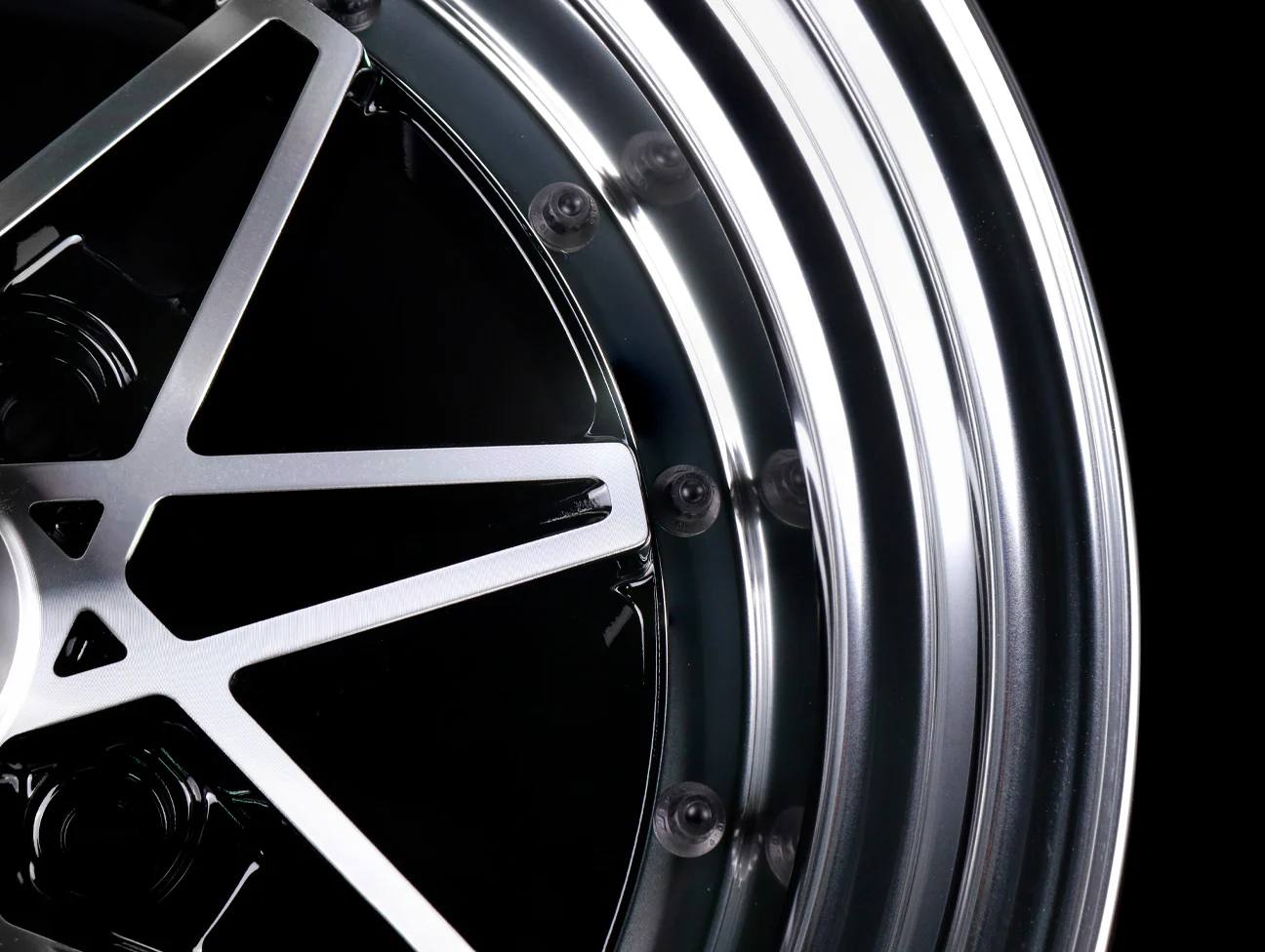Work Equip 03 Wheels - Black Cut Clear - 15" / 4x100 - Image 5