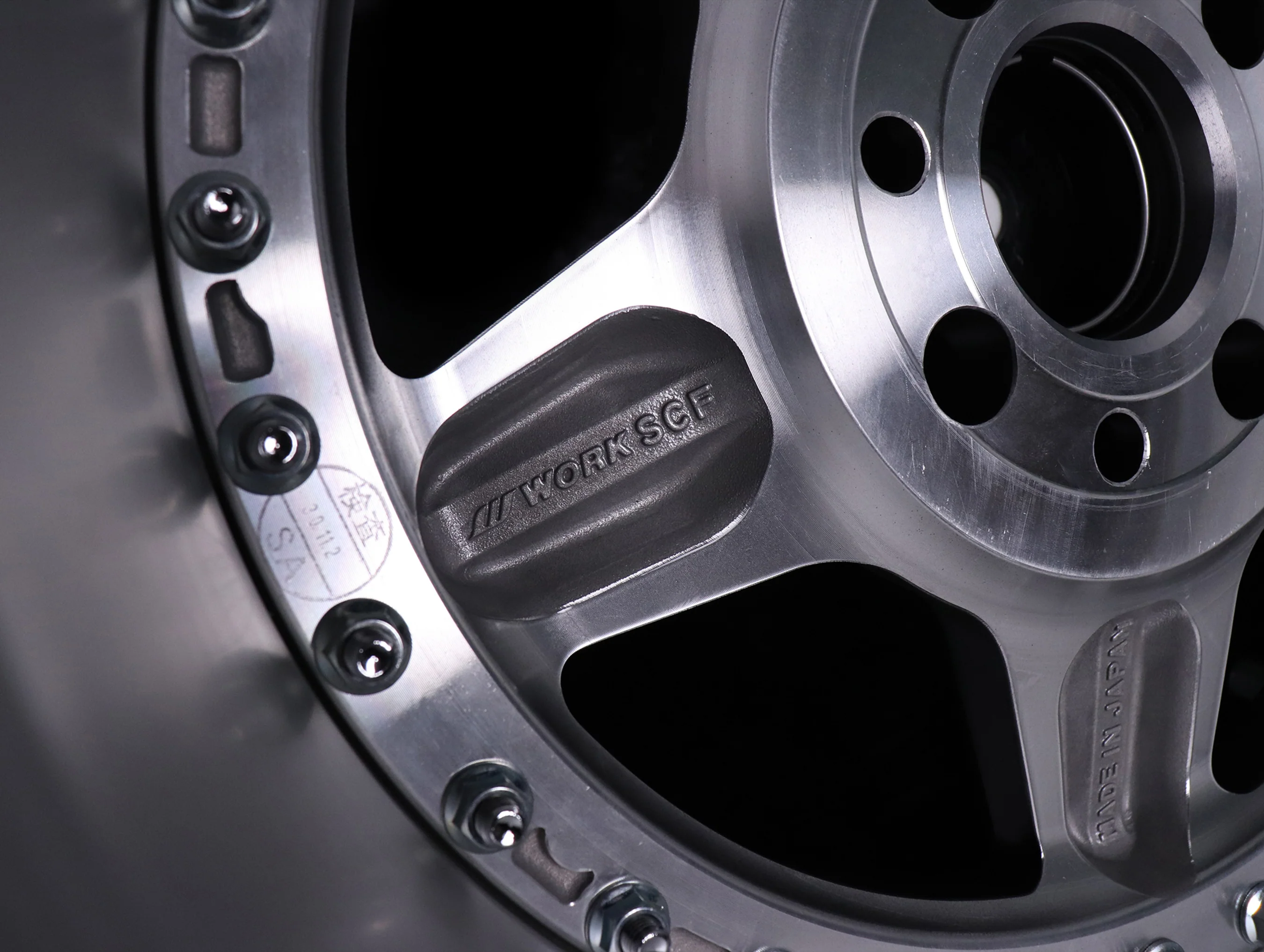 Work Meister CR 01 3-Piece Wheels - Matte Gunmetal w/ Polished Lip - 16" Wheels - Image 8
