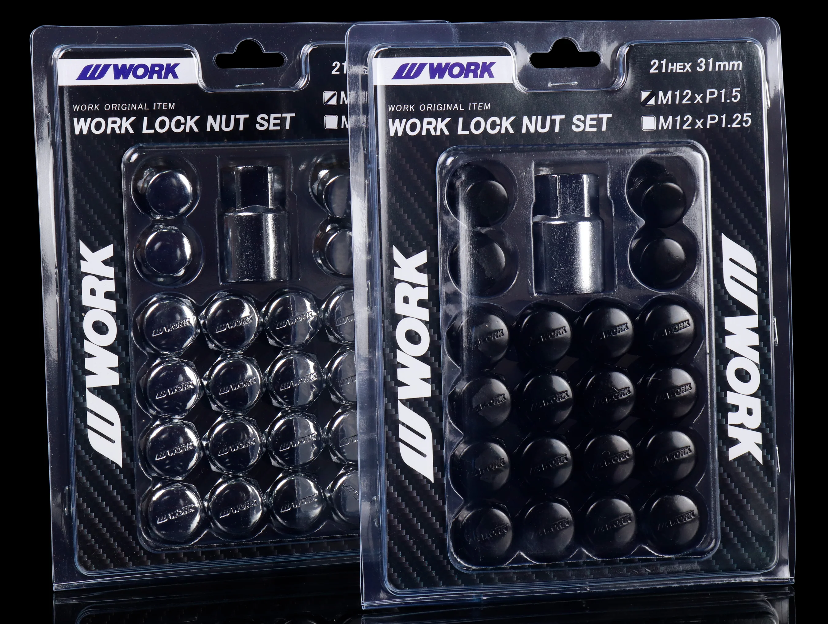 Work Wheel Lock Nut Set - 12x1.5 / 1.25